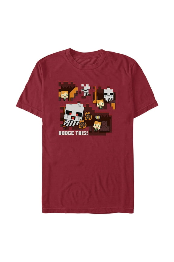 Mens Minecraft Dodge Lava T Shirt