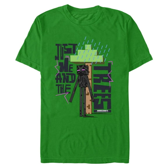 Mens Minecraft Enderman And The Trees T Shirt
