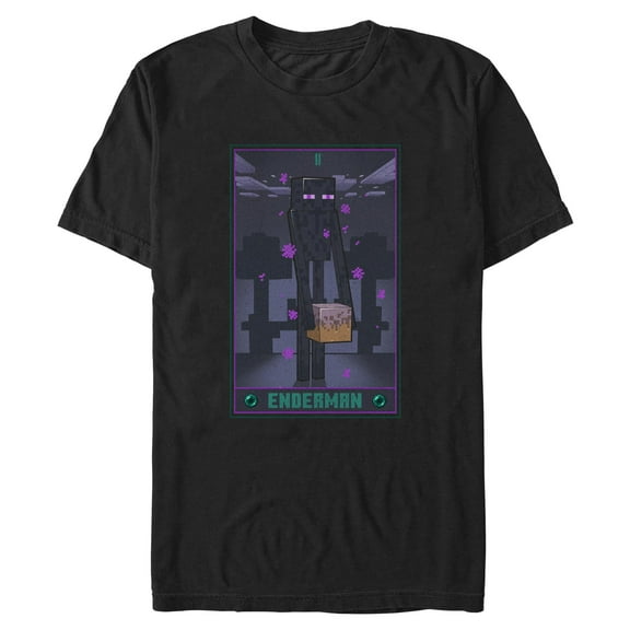 Mens Minecraft Enderman Tarot T Shirt