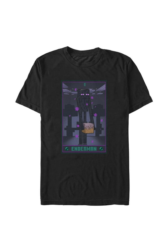 Mens Minecraft Enderman Tarot T Shirt