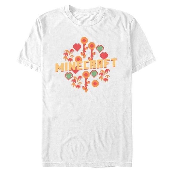 Mens Minecraft Flower Field T Shirt
