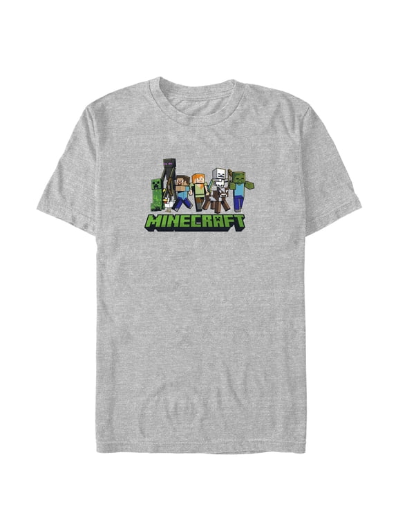 Mens Minecraft My Lineup Crew T Shirt