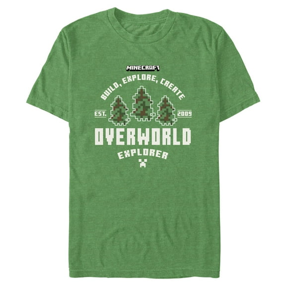 Mens Minecraft Overworld Explorer Est 2009 T Shirt