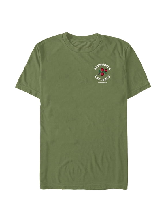 Mens Minecraft Overworld Pocket Explorer T Shirt