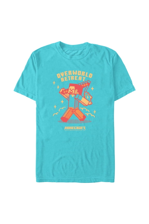 Mens Minecraft Overworld Retreat T Shirt