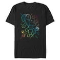 thumbnail image 1 of Mens Minecraft Rainbow Characters Lines T Shirt, 1 of 5