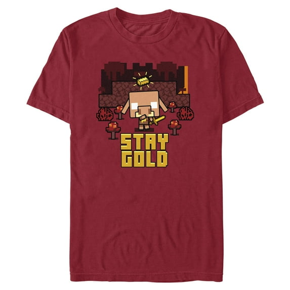 Mens Minecraft Stay Gold T Shirt