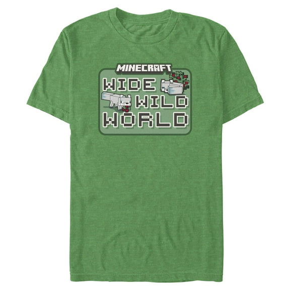 Mens Minecraft Wide Wild World T Shirt