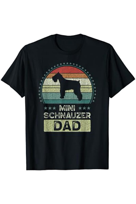 Mens Mini Schnauzer Dad, Father's Day, Miniature Schnauzer Daddy T-Shirt, Unisex T-Shirt
