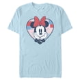 thumbnail image 1 of Mens Minnie Mouse Cute Patchwork Heart T Shirt, 1 of 5