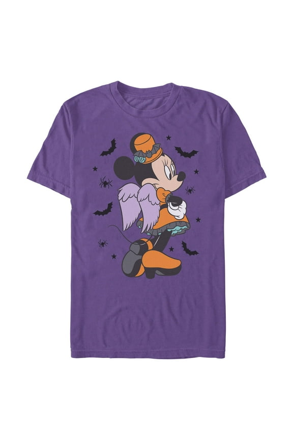 Mens Minnie Mouse Halloween Angel Orange Costume Pose T Shirt