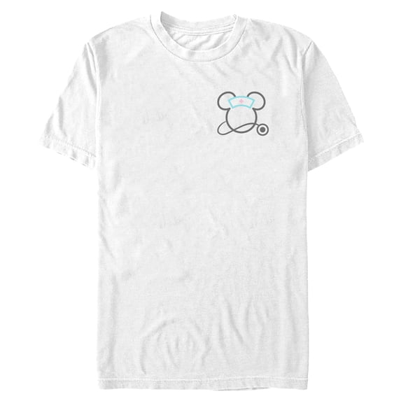 Mens Minnie Mouse Nursing Stethoscope Logo T Shirt