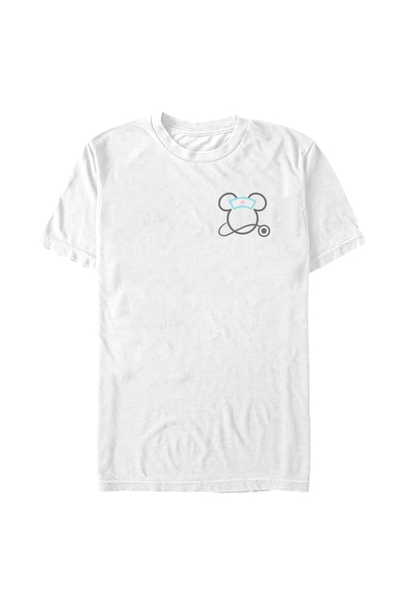 Mens Minnie Mouse Nursing Stethoscope Logo T Shirt