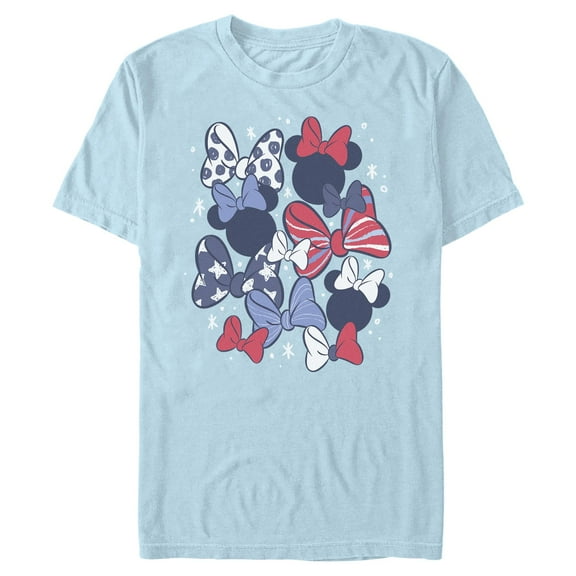 Mens Minnie Mouse Red and White Bows T Shirt