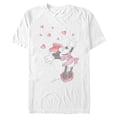 thumbnail image 1 of Mens Minnie Mouse Watercolor Minnie Hearts T Shirt, 1 of 5