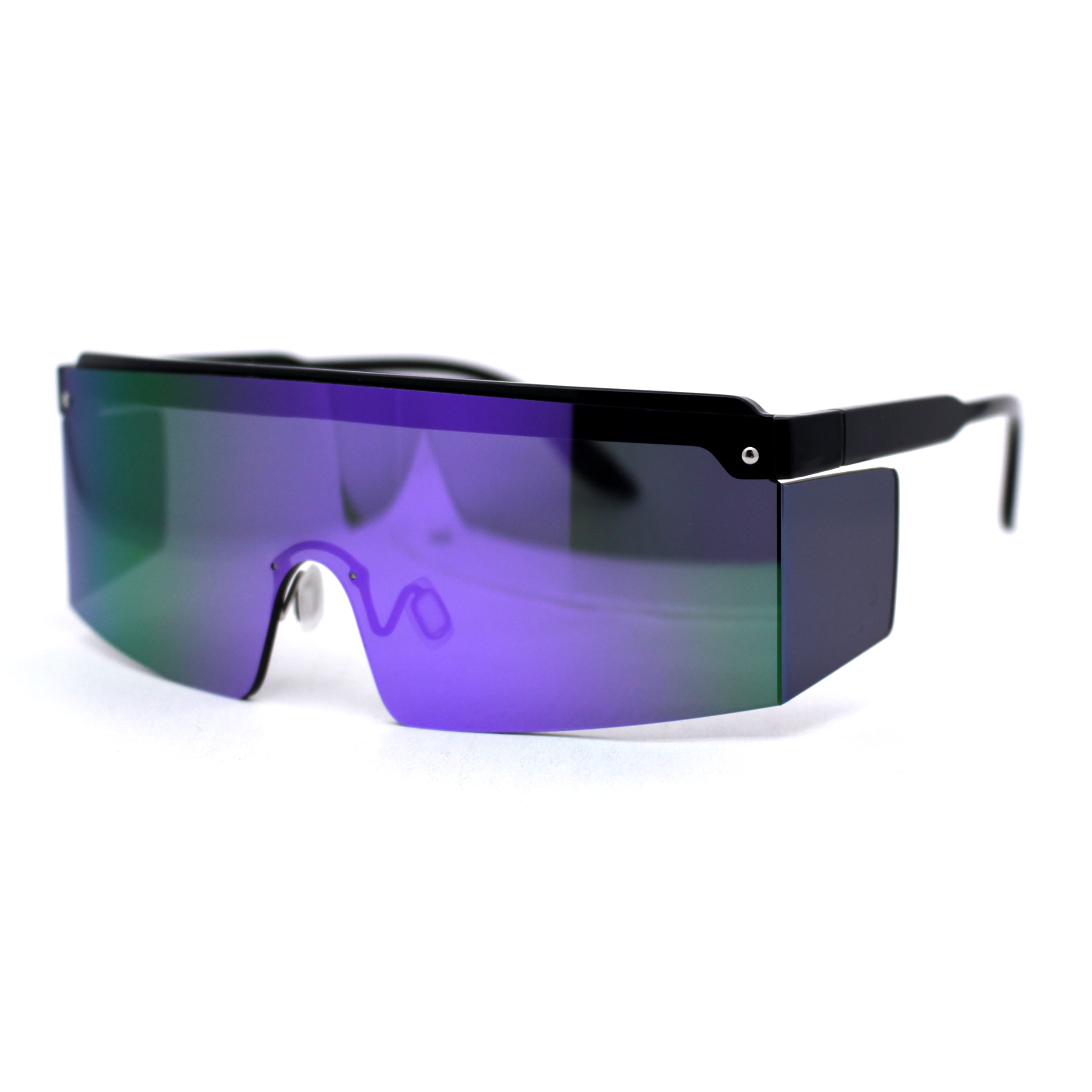 Men's Blade Sport Sunglasses With Gradient Mirrored Lenses - All In Motion™  Purple : Target