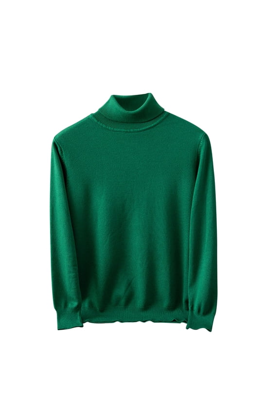 Mens Mock Neck Sweater, Long Sleeve Pullover for Men Fall Fashion Loose Fit Solid Color Knitted Basic Sweaters S-2XL