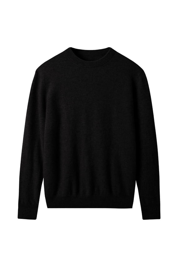 Mens Mock Neck Sweater Warm Knitted