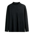 thumbnail image 1 of Mens Mock Neck T Shirt High Neck Turtleneck Long Sleeve Thermal Pullover Sweaters for Spring Winter Knit Undershirt, 1 of 1