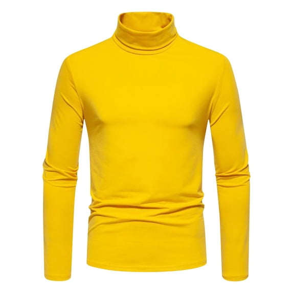 Mens Mock Turtleneck Shirt Long Sleeve Thermal Pullover Slim Fit Stretchy Lightweight Solid Base Layer Top
