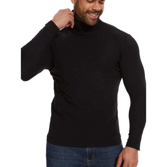 Mens Mock Turtleneck Sweater Long Sleeve Basic Tops Slim Fit Knitted Pullover Base Layer