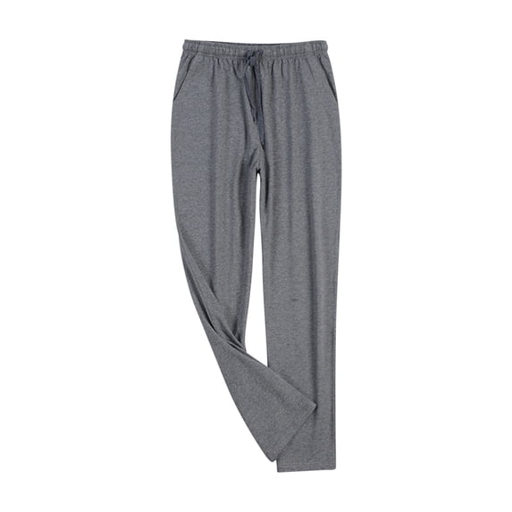Mens Modal Pajama Pants Soft Lounge Pants Sleep Pj Bottoms with Drawstring & Pockets Size L-4XL Gray