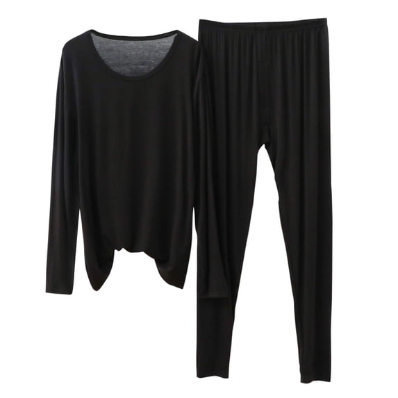 Mens Modal Pajamas Set Soft Mens Pjs Lounge Sets Lightweight Long Sleeve Sleepwear Soft Nightwear