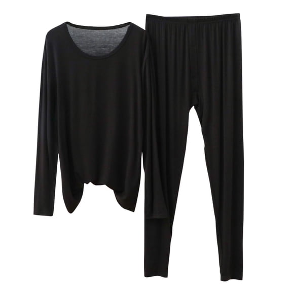 Mens Modal Pajamas Set Soft Mens Pjs Lounge Sets Lightweight Long Sleeve Sleepwear Soft Nightwear