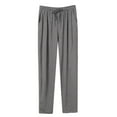 thumbnail image 1 of Mens Modal Sleeping Pants Big & Tall Comfy Pajamas Pants with Pocket Wide Leg Elastic Waist Sleepwear Bottoms Dark Gray, 4XL, 1 of 4