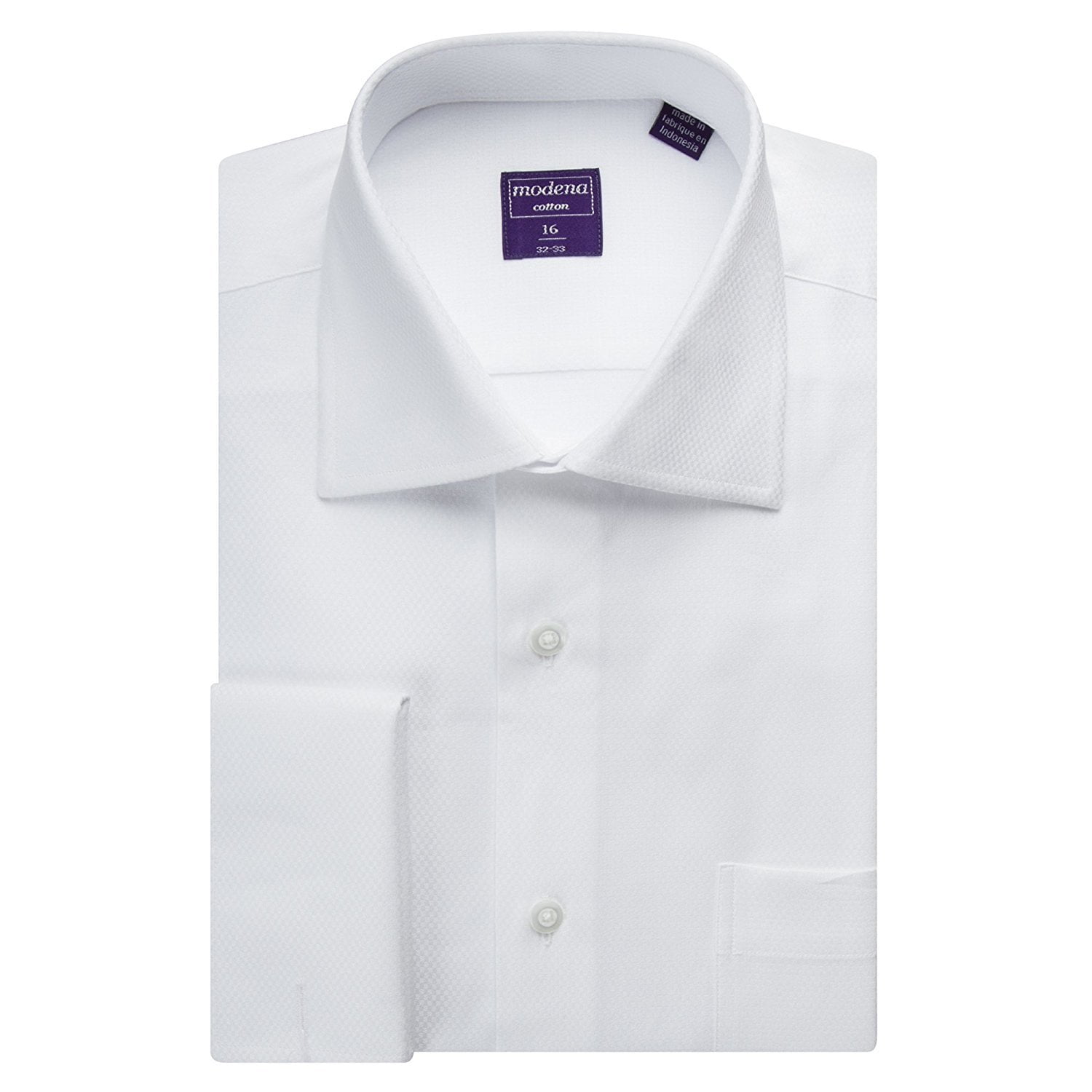 slim fit dress slacks Modena Classic Fit Dress Shirt Black M300CL0R / 18.5 x 38/39 main image 1