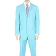 thumbnail image 1 of Mens Modern Fit Linen Suit Two Button 2 Piece Suit Set | Skyblue Yellow Black, 1 of 2