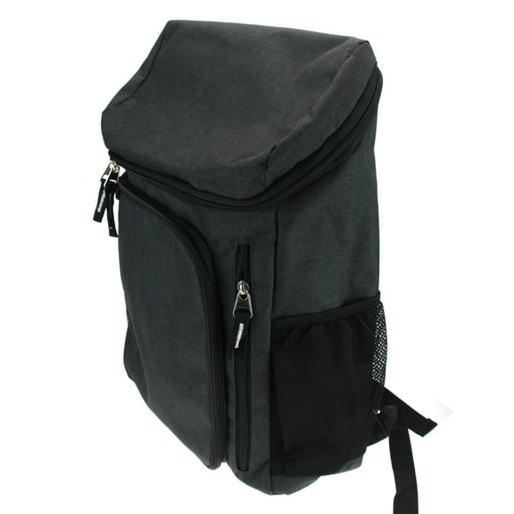 Mens Modern Rectangular Premium Computer Backpack Grey Heather