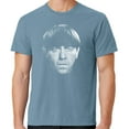 thumbnail image 1 of Mens Moe Howard Face Three 3 Stooges Tee Shirt, Large Mist Blue, 1 of 3