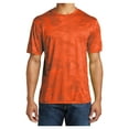 thumbnail image 1 of Mens Moisture Wicking CamoHex Polyester T-Shirt Neon Orange 3XL, 1 of 8