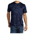 thumbnail image 1 of Mens Moisture Wicking CamoHex Polyester T-Shirt True Navy M, 1 of 8