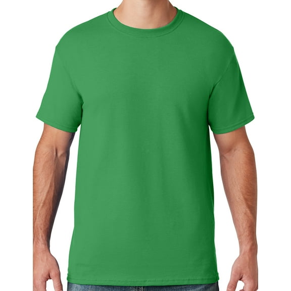 Mens Moisture-Wicking Cotton/Poly T-shirt, 2XL Kelly Green