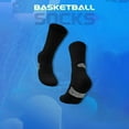 thumbnail image 1 of Mens Moisture-Wicking Crew Socks Non-Slip Color-Block Stretchy Breathable Thick Athletic Workout Running Ankle Boot Sock, 1 of 5