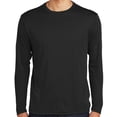 thumbnail image 1 of Mens Moisture-Wicking Lightweight Long Sleeve T-shirt, 2XL Black, 1 of 4