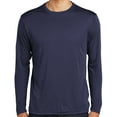 thumbnail image 1 of Mens Moisture-Wicking Lightweight Long Sleeve T-shirt, 4XL True Navy Blue, 1 of 4