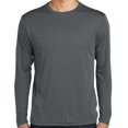 thumbnail image 1 of Mens Moisture-Wicking Lightweight Long Sleeve T-shirt, Small Iron Gray, 1 of 4