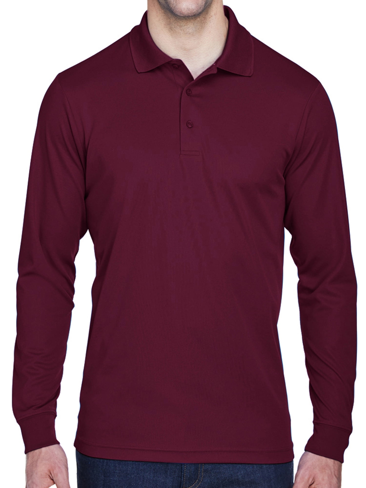 Mens long sleeve hotsell polos on sale