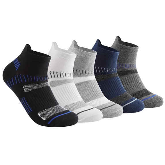 Mens Moisture Wicking Odor Resistant Low Cut Socks Athletic Running Casual Invisible Ankle Socks