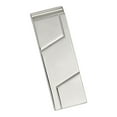 thumbnail image 1 of Gem & Harmony Mens Money Clip in Polished and Grooved Stainless Steel for Men, 1 of 5