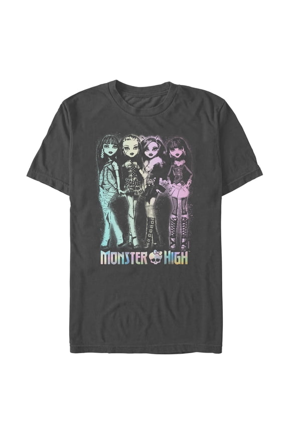 Mens Monster High Colorful Group Shot T Shirt
