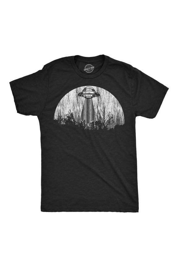 Mens Moon UFO Funny T Shirts Alien Spaceship Graphic Tee for Men Graphic Tees