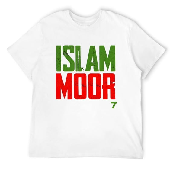 Mens Moorish American T-shirt Islam Moor Tees White Large