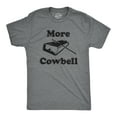 thumbnail image 1 of Mens More Cowbell T Shirt Funny Novelty Sarcastic Graphic Adult Humor Tee Graphic Tees, 1 of 7