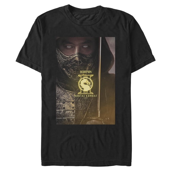 Mens Mortal Kombat II Scorpion Ninja Poster T Shirt
