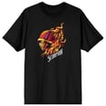 thumbnail image 1 of Mens Mortal Kombat Scorpion Face Black Short Sleeve Shirt-L, 1 of 2