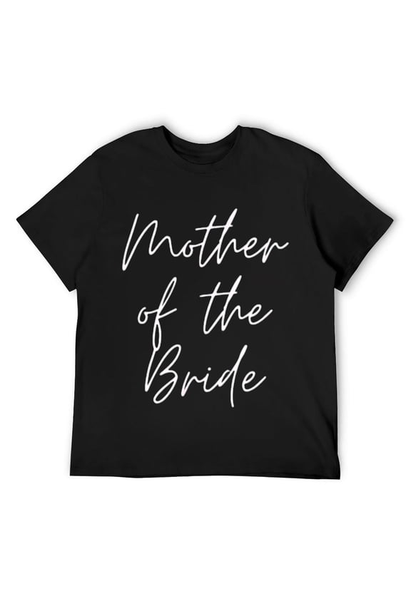 Mens Mother of the Bride Shirt Matching Wedding Shirts Couples T-Shirt Black